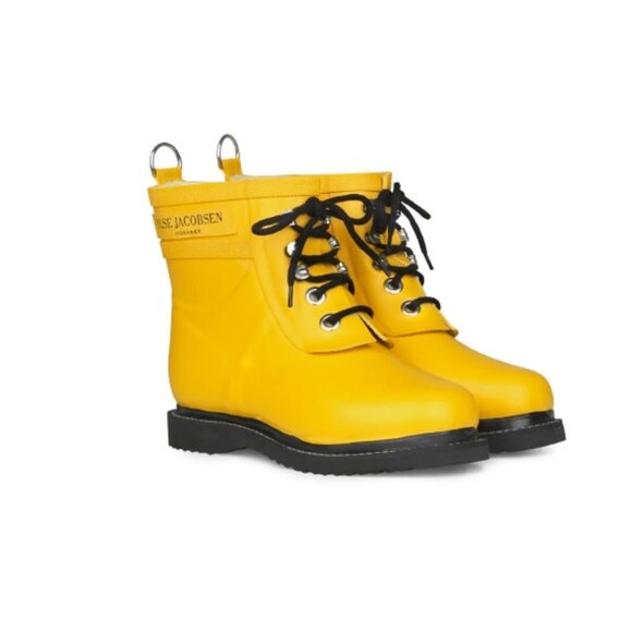 Ilse Jacobsen Rub 02 Yellow Ankle Rain Boots - Picture 1 of 1
